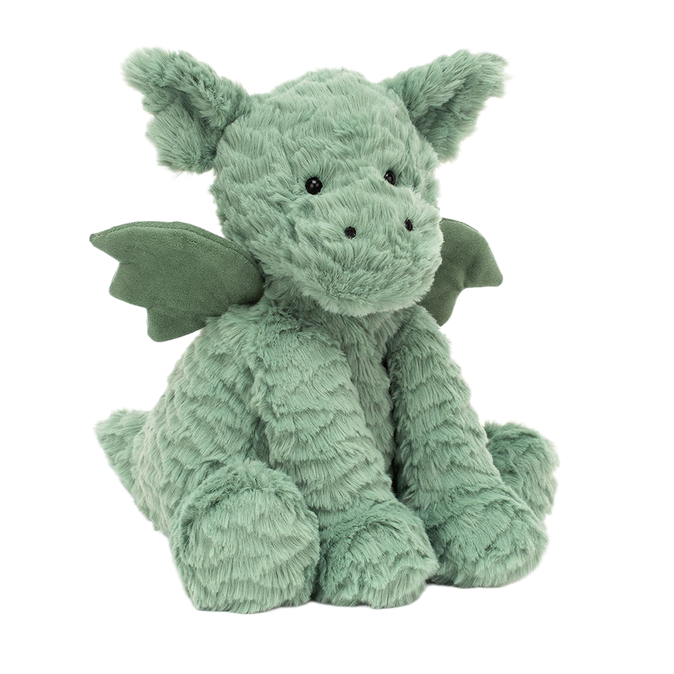 Small green dragon teddy